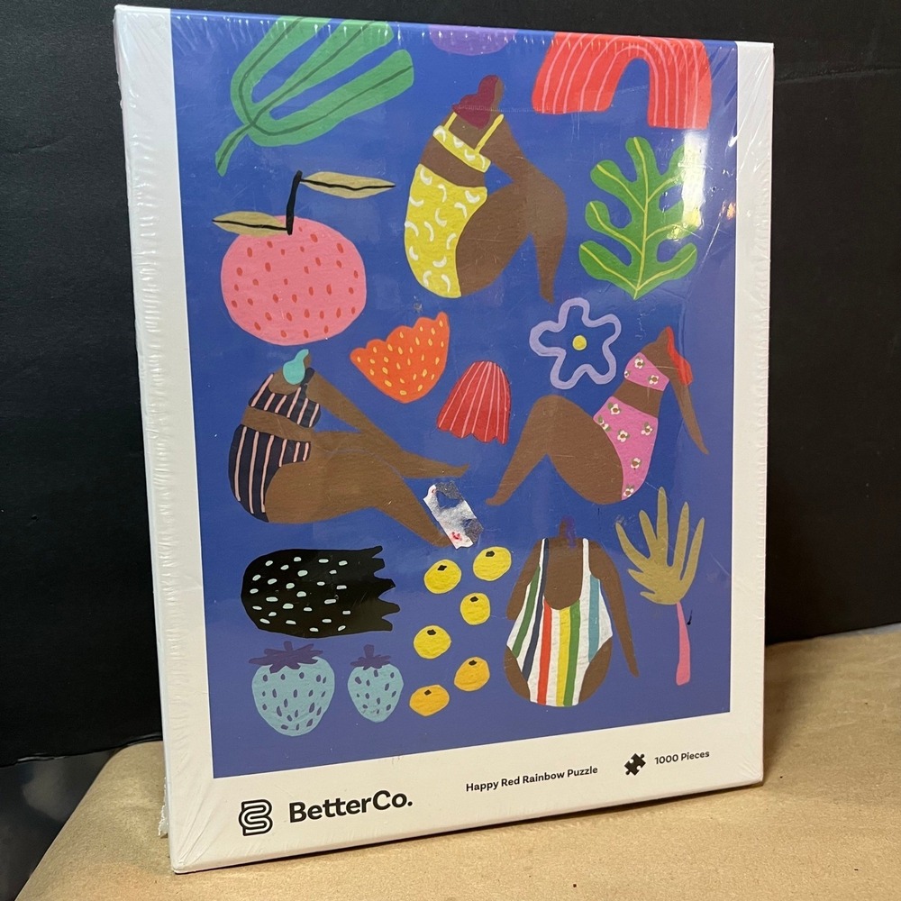 BetterCo Happy‎ Red Rainbow Puzzle 1000 Pieces Joanne Ho Artist New Sealed